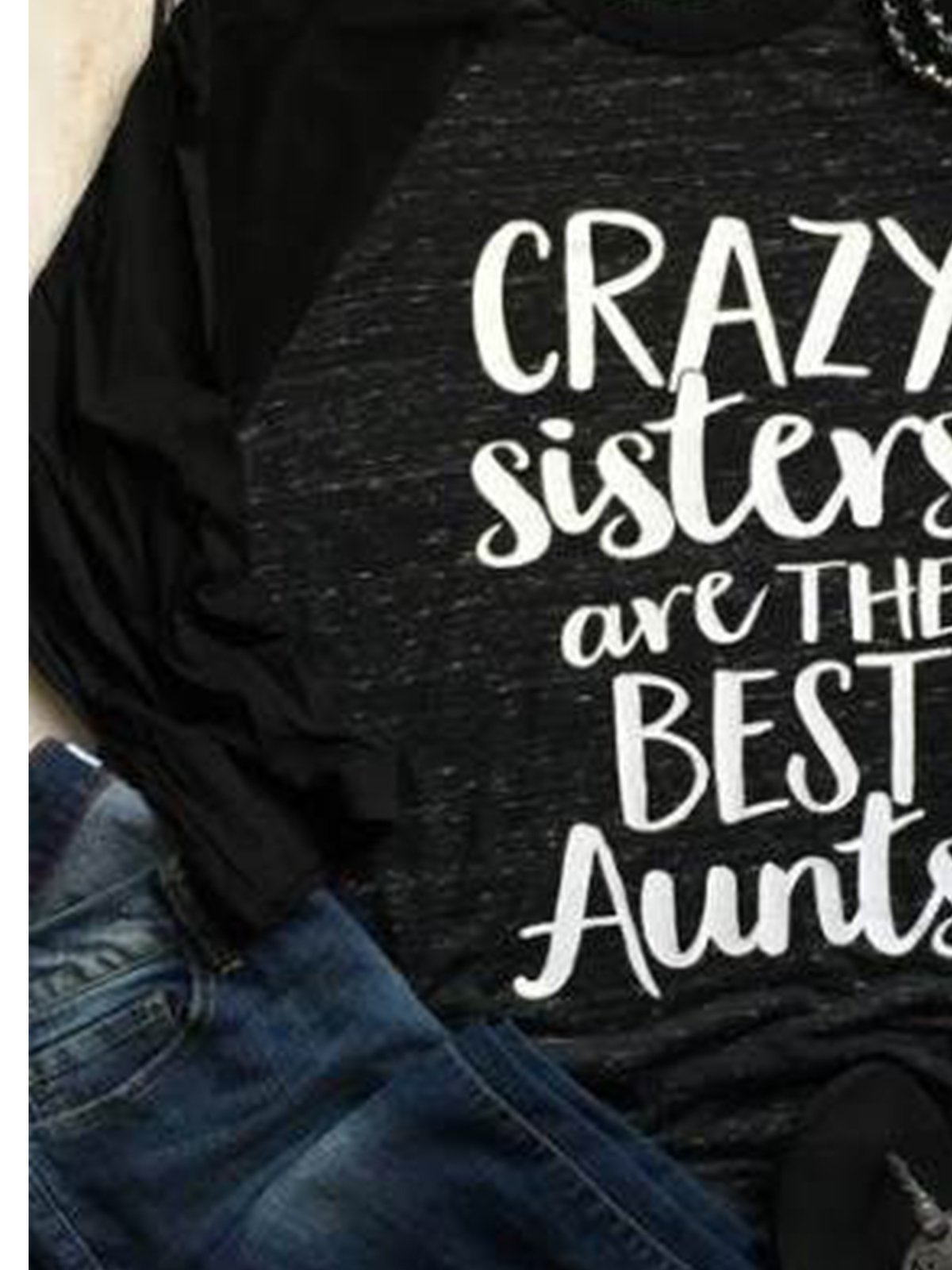 Black Long Sleeve Cotton-Blend Shirts & Tops