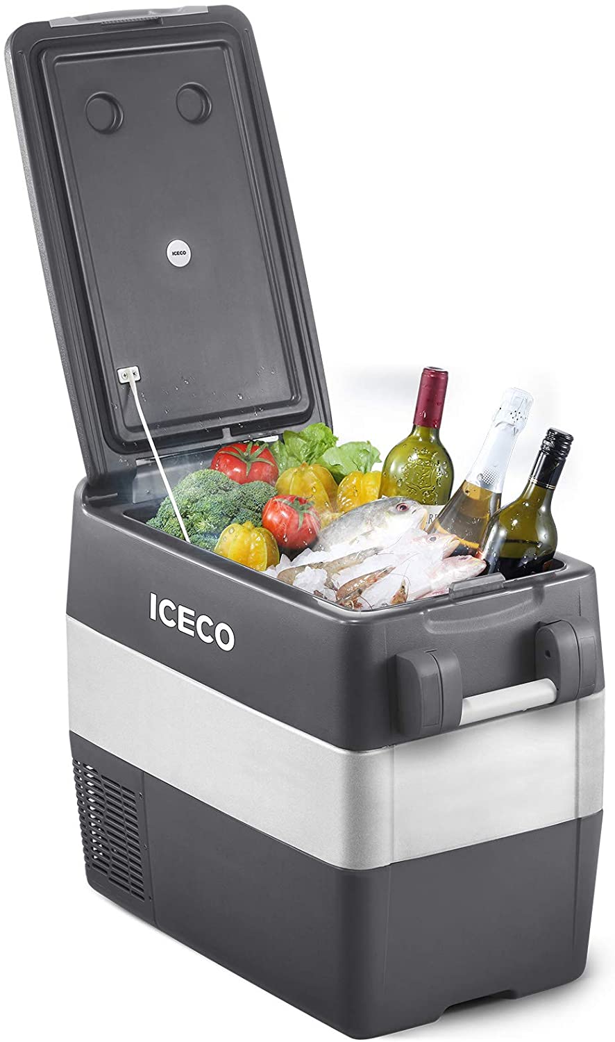 ICECO JP50 Portable Fridge Freezer Freezer, 12V Refrigerator, 50 Litre Compact Fridge with Scop compressor