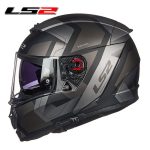 LS2 FF390 Breaker Full Face Motorcycle Helmet w/Dual Visor for Man Woman