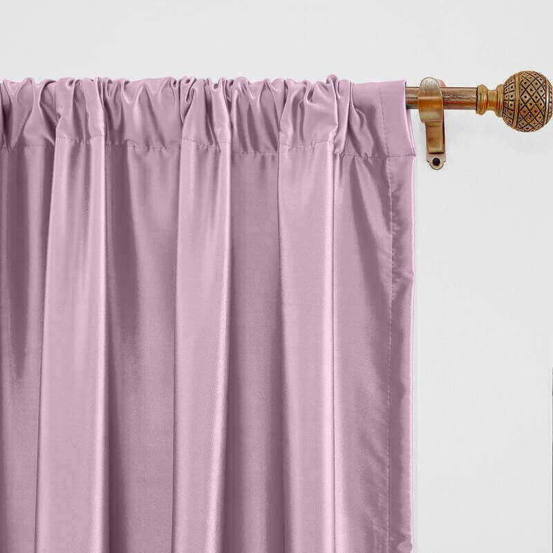 CUSTOM Lao Hang Zhou Smoky Plum Polyester Cotton Thermal Insulated Curtain