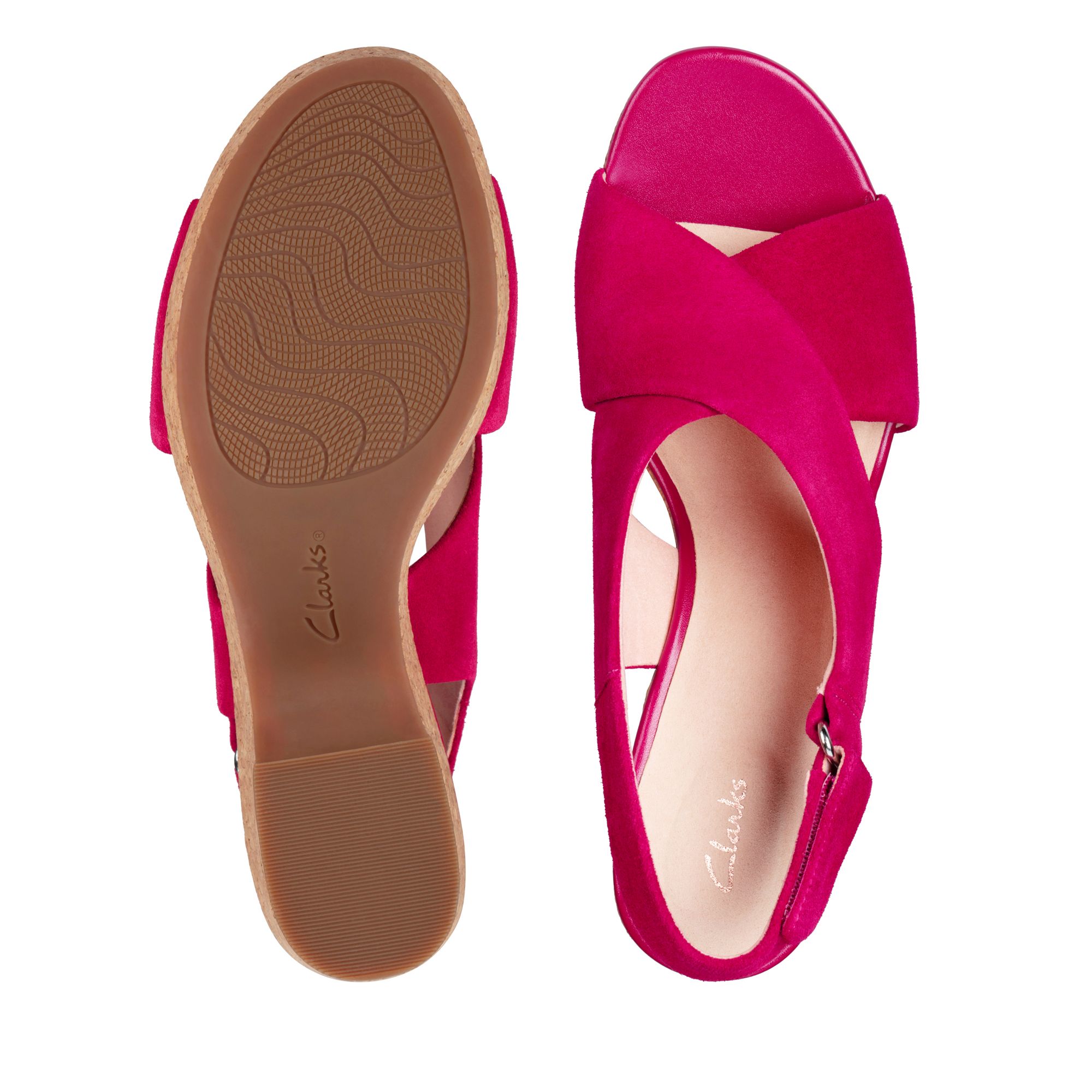 Women Sandals Maritsa Lara Fuchsia Suede