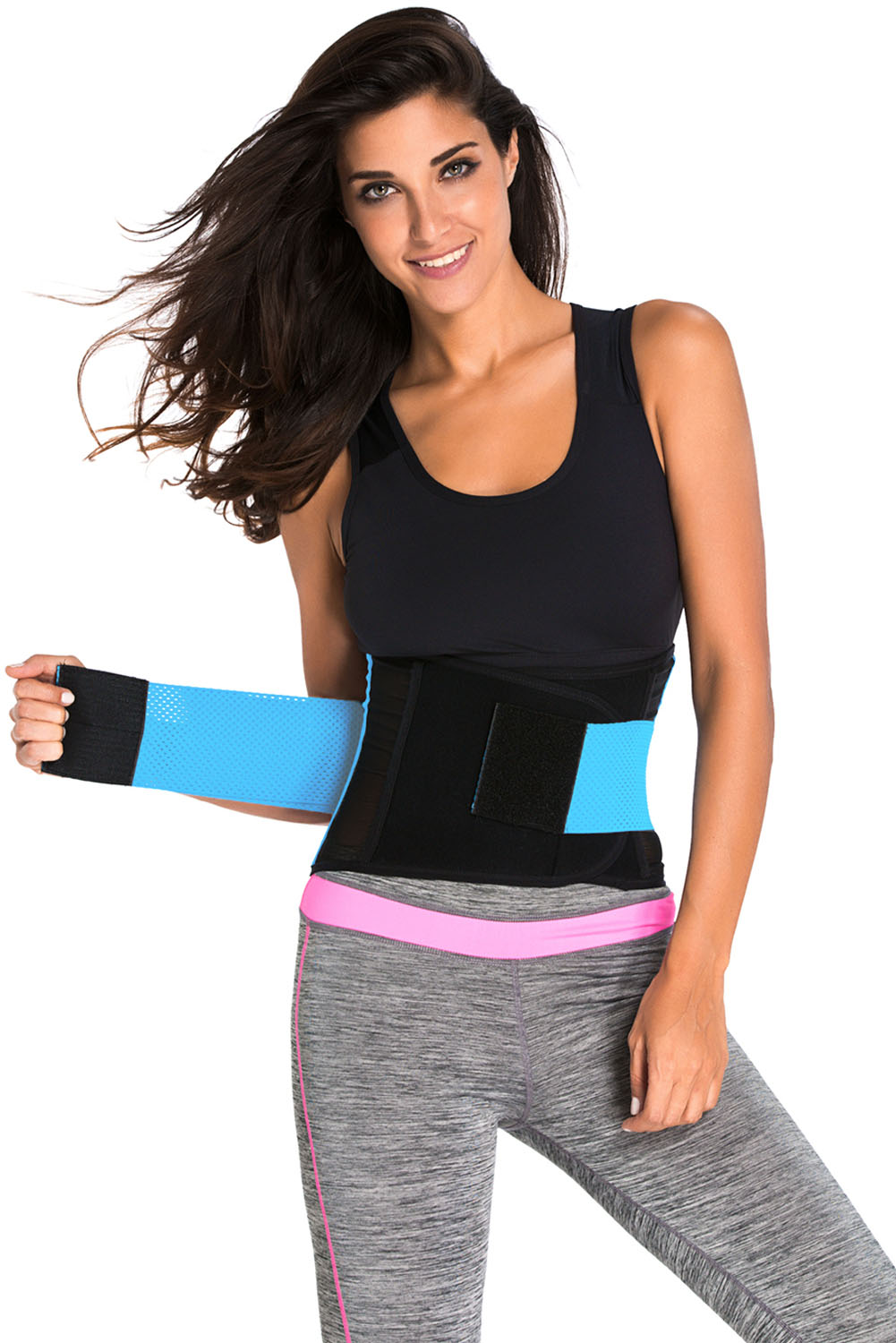 Blue Power Belt Fitness Waist Trainer