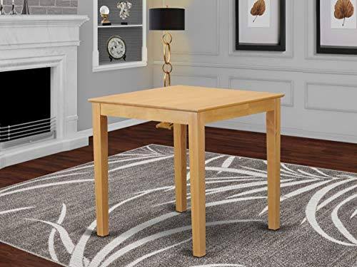 East West Furniture Pbgr3-oak-w 3 Piece Counter Height Set - High Table and 2 Dinette Chairs., Oak