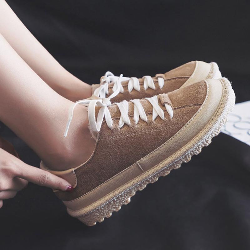 Athletic Suede Lace-up Sneakers