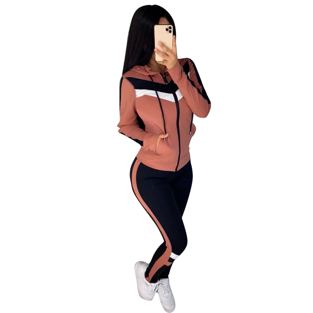 3PC Contrast Autumn Tracksuit