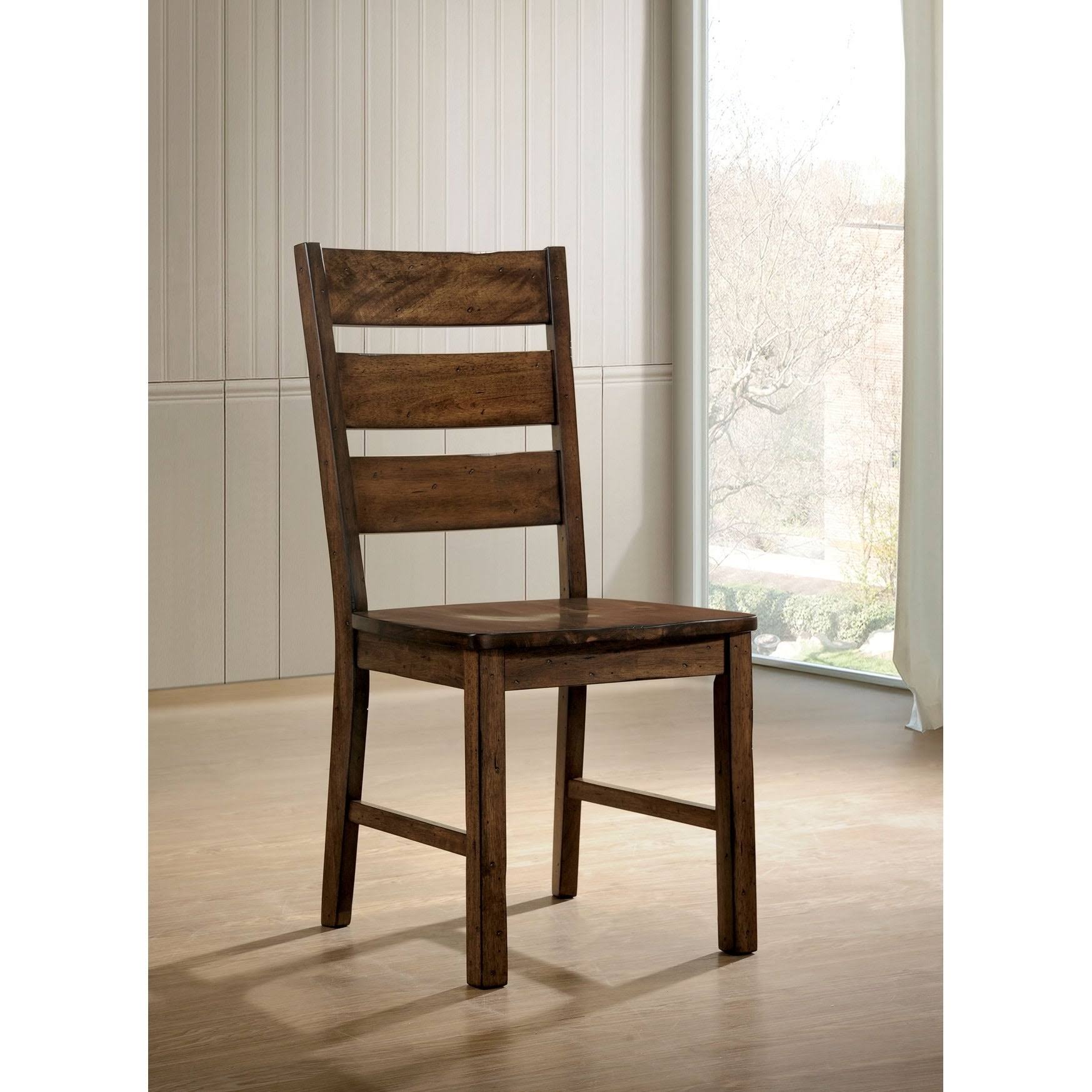 Dulce Walnut Side Chair Set of 2