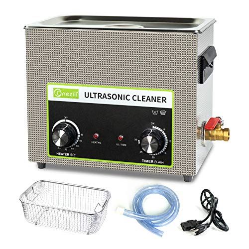 Control Ultrasonic Cleaning Machine with Heater, Professional for Parts, Carburetor, Fuel Injector, Brass