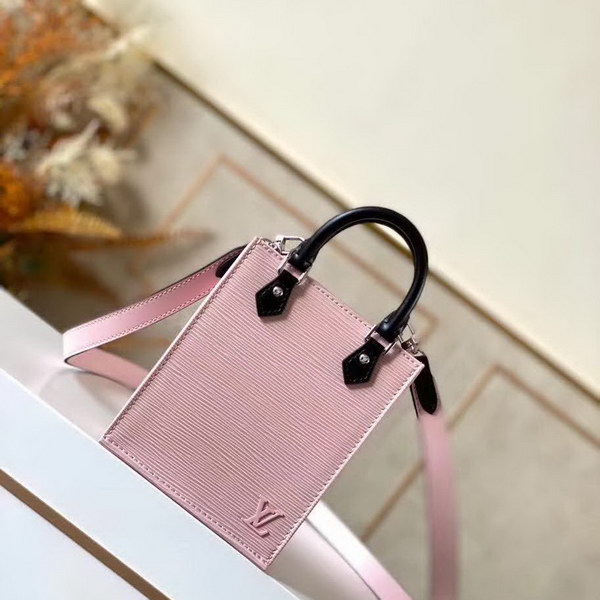 【原版皮】路易威登/LV Petit  Sac Plat手袋， Epi皮革浓缩经典设计，轻盈而充裕的构型可容纳手机等日常所需，可拆卸肩带实现手提，肩背和斜挎选择，款号：M69575