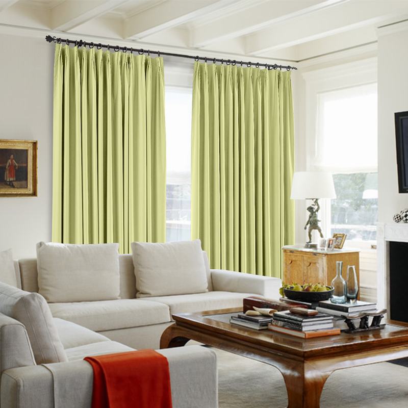 100% Blackout Curtain Pinch Pleat Thermal Foam Coated Drapery Saba