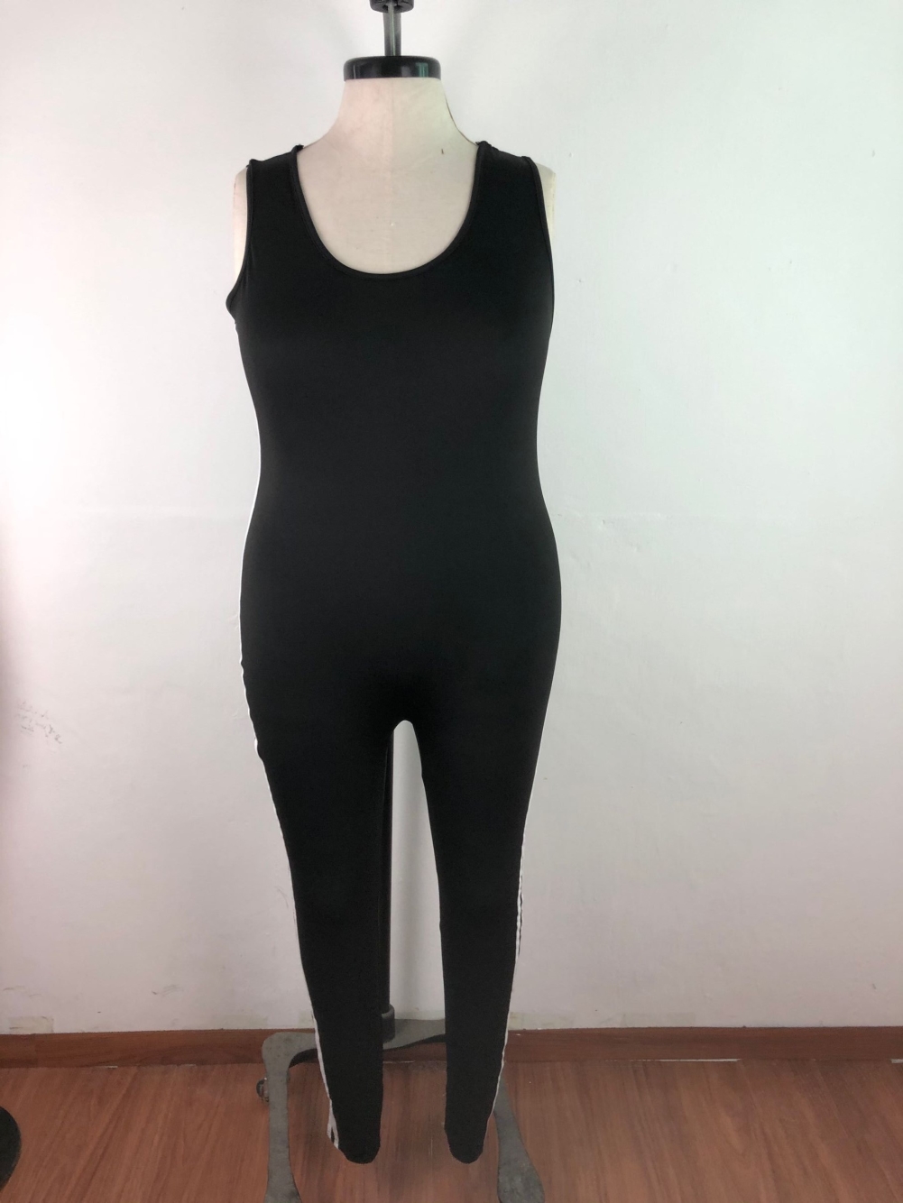 Plus Size Sports Sleeveless Fitness Jumpsuit
