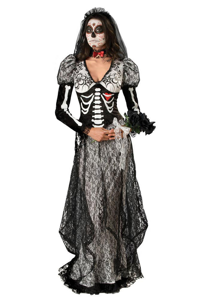 Super Deluxe Bone Yard Bride Costume