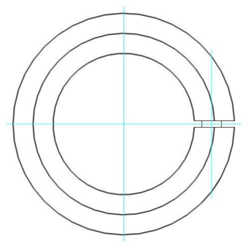 Climax Metal Products - H1C-268 - One-Piece Clamping Collar Recessed Screw, 2-11/16, Black Oxide Steel