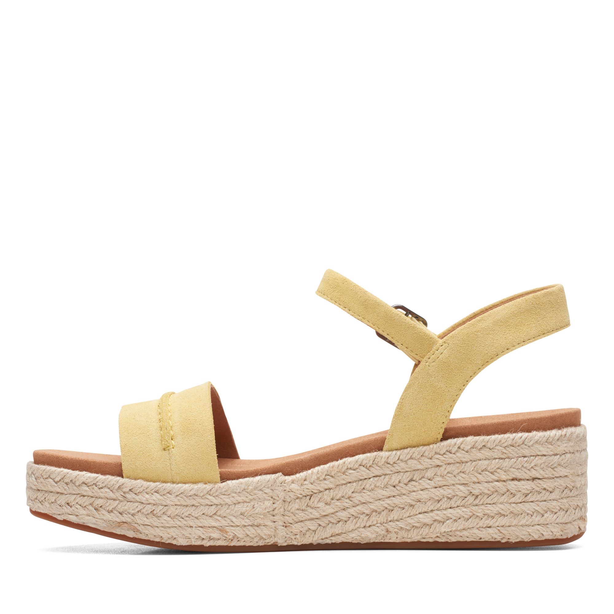 Women Sandals Kimmei Stitch Yellow Suede