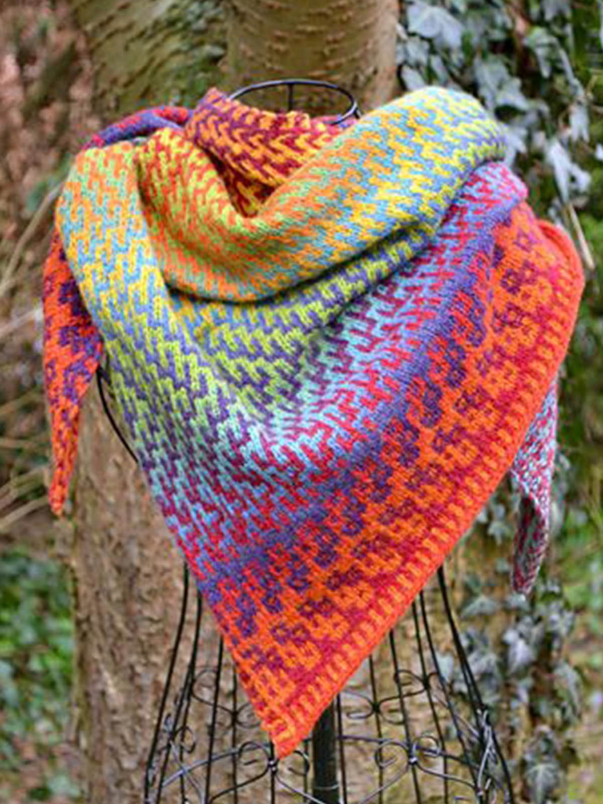Boho Ombre/tie-Dye Cotton Knitted Scarves & Shawls