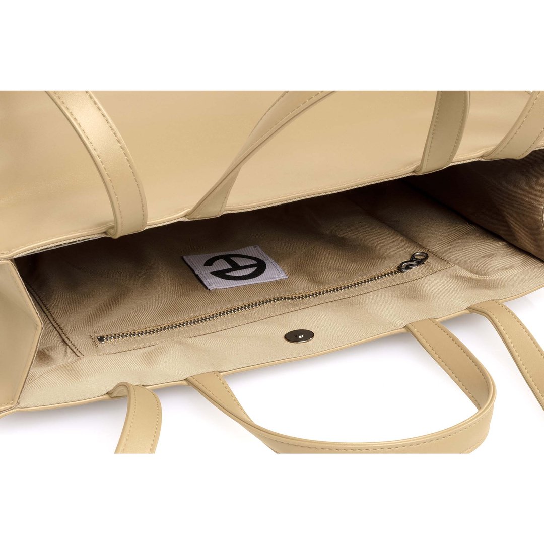 Medium Cream Shopping Bag