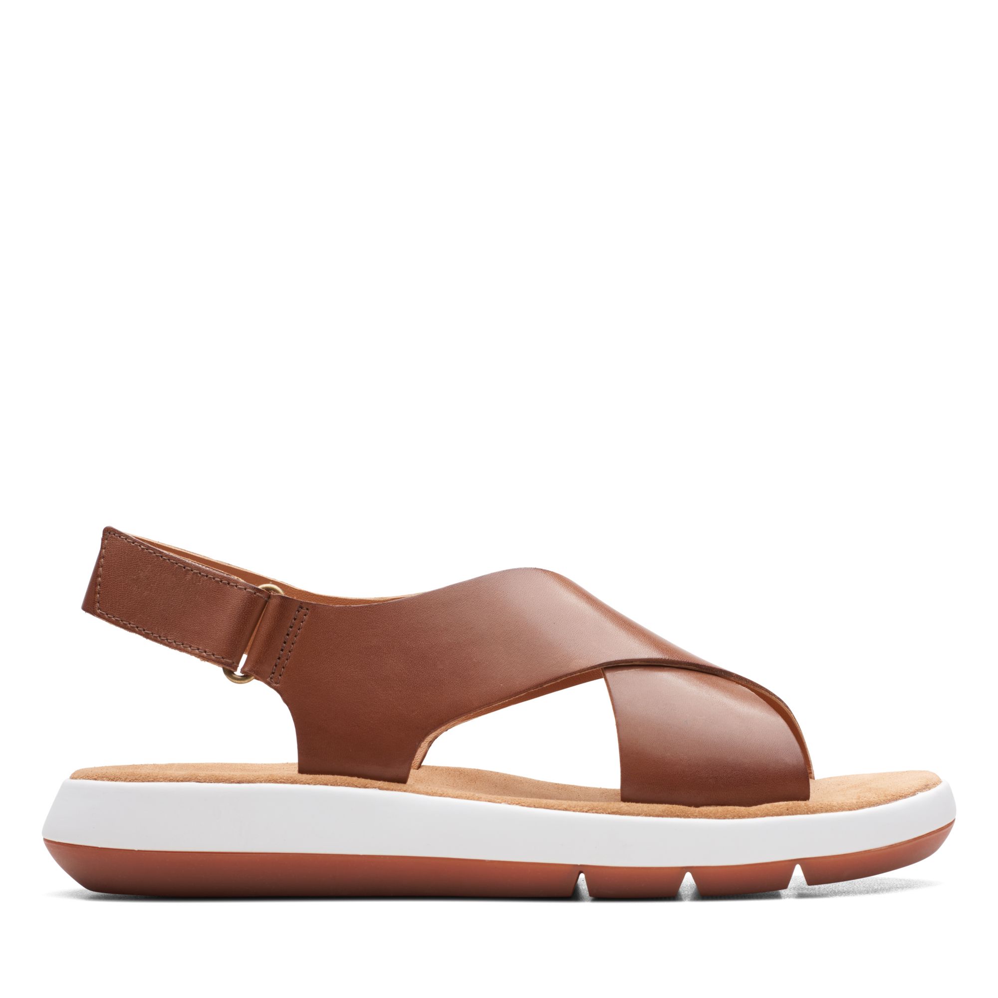 Women Sandals Jemsa Cross Dark Tan Lea