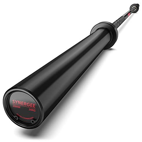 Synergee Games 20kg Colored Women��s Black Cerakote Barbell- Black- 20kg