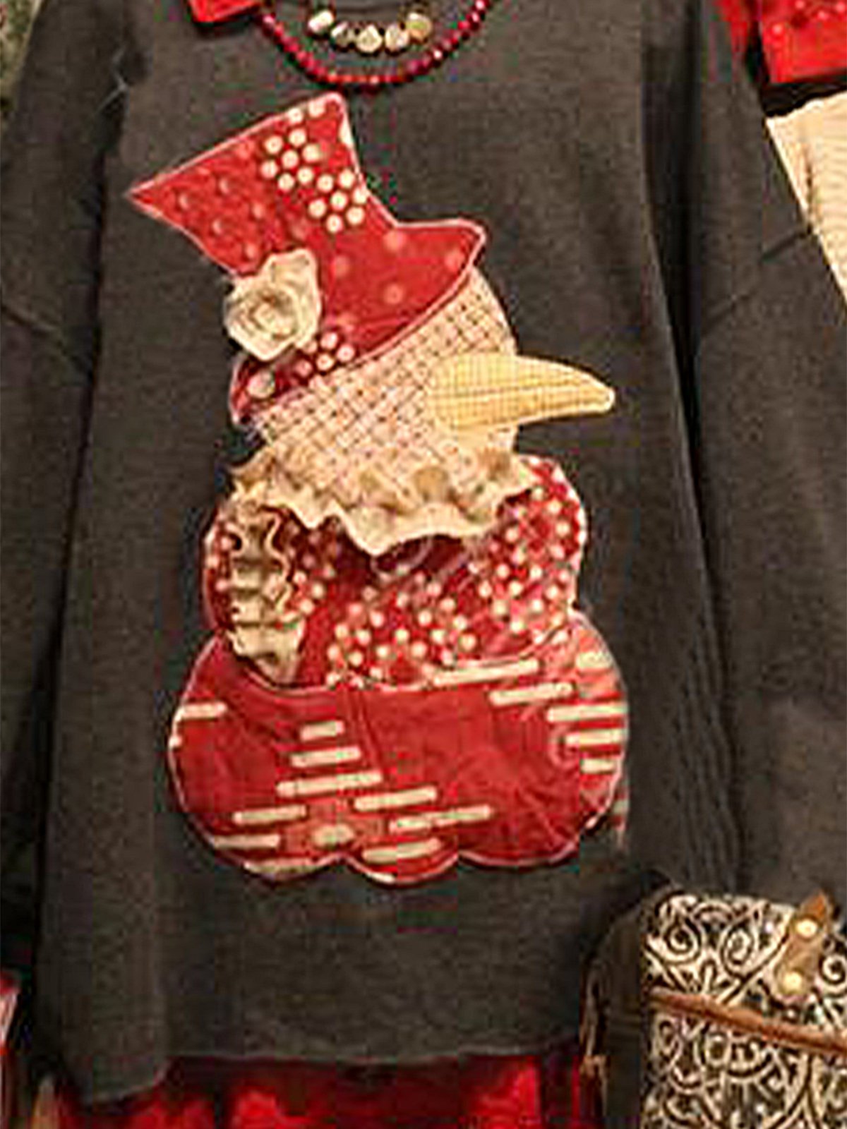 Christmas loose long sleeve printed sweatshirt