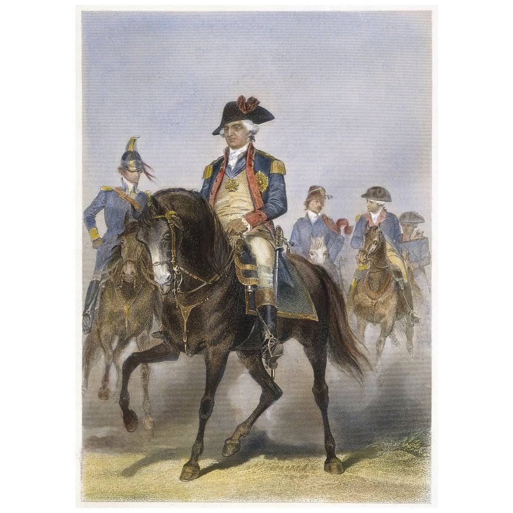 Posterazzi Baron Friedrich Von Steuben N(1730-1794) American (Prussian-Born) Army Officer Steel Engraving American 1857 After