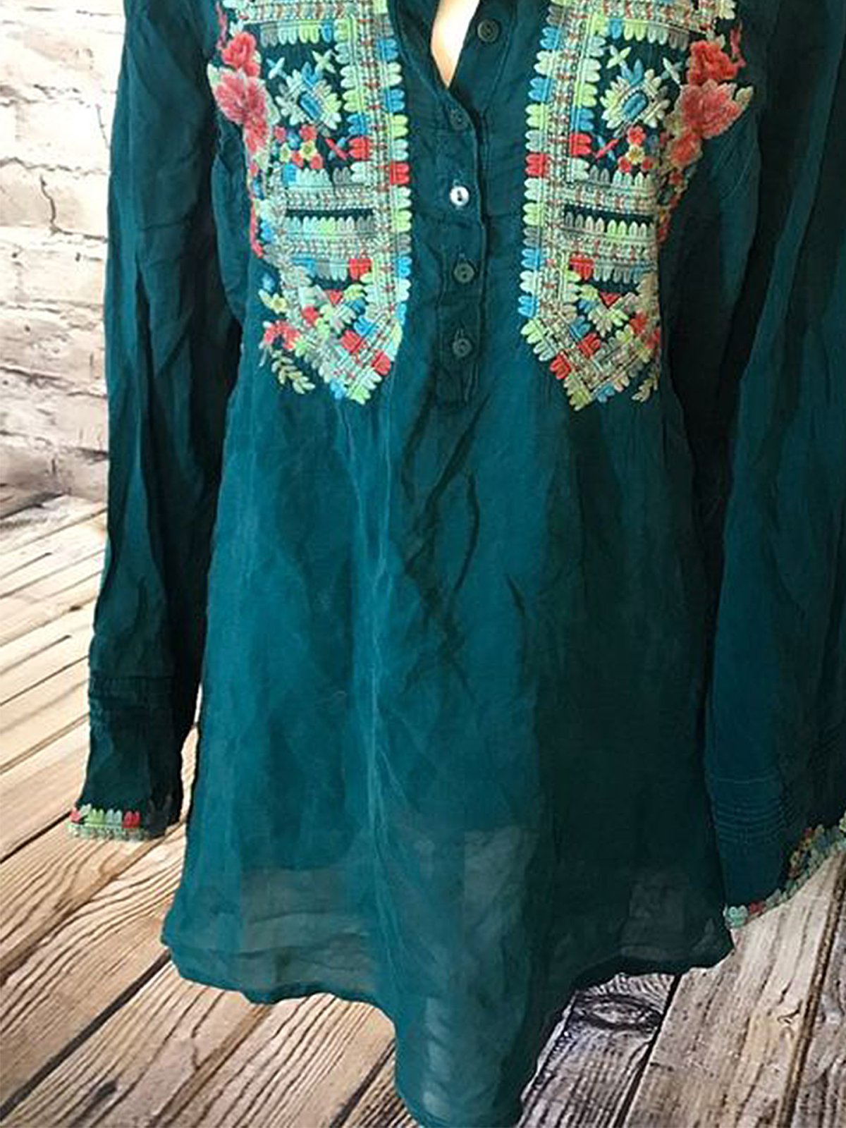 Geometric Long Sleeve Shirts & Tops