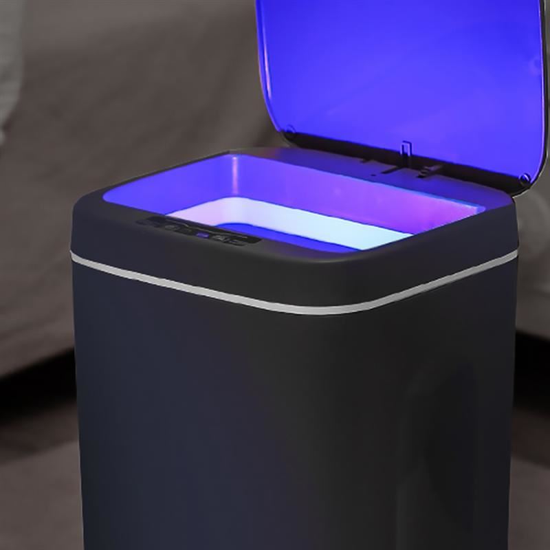 Trash Bin Kitchen Household USB Charging Smart Trash Can Automatic Induction Dustbin With Lid