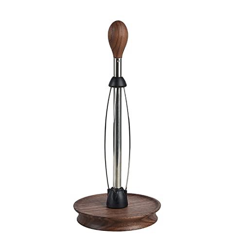 Wooden Paper Towel Holder Countertop Vertical Tissue Holder Rack