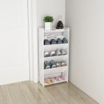 New style home simple mini small shoe rack narrow doorway super thin shoe ark