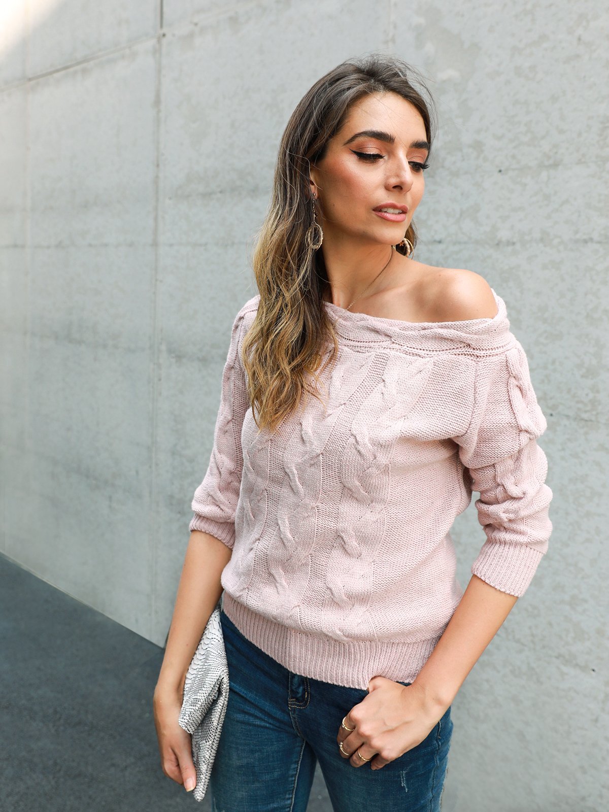 Holiday Off Shoulder Sweater