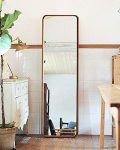 63����18��� Wood Framed Full Length Mirror, Free Standing or Wall Mounted