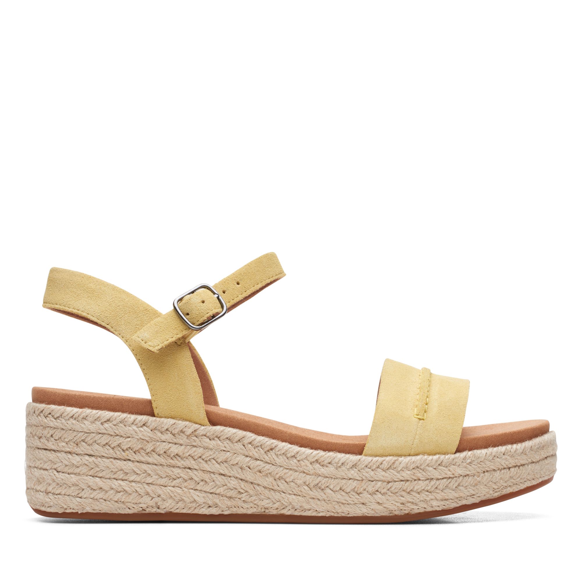 Women Sandals Kimmei Stitch Yellow Suede
