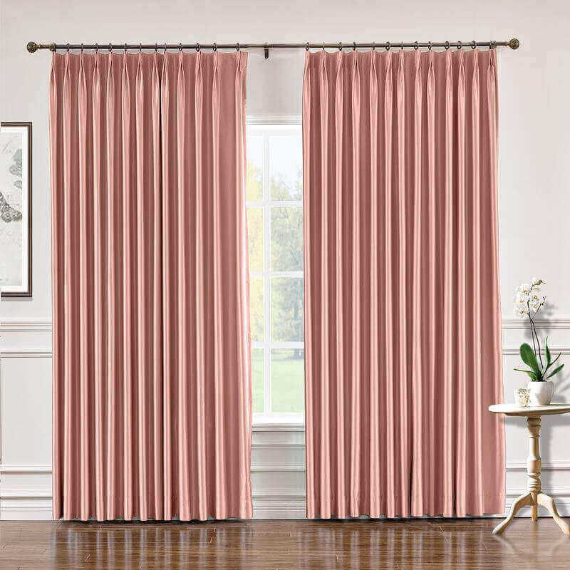 CUSTOM Lao Hang Zhou Coral Polyester Cotton Thermal Insulated Curtain