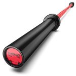 Synergee Games 15kg Colored Women��s Black Cerakote Barbell- Red