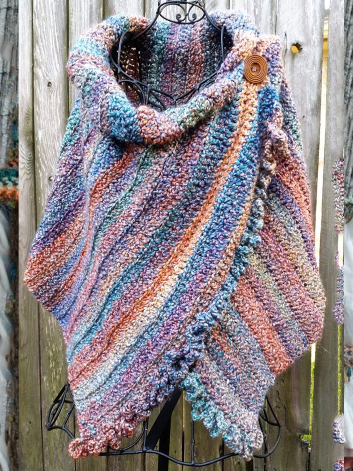Women's  Casual Multicolor Shift 3/4 Sleeve Scarves & Shawls