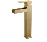 Hole Bathroom Faucet in Brushed Gold Finish cUPC Certified