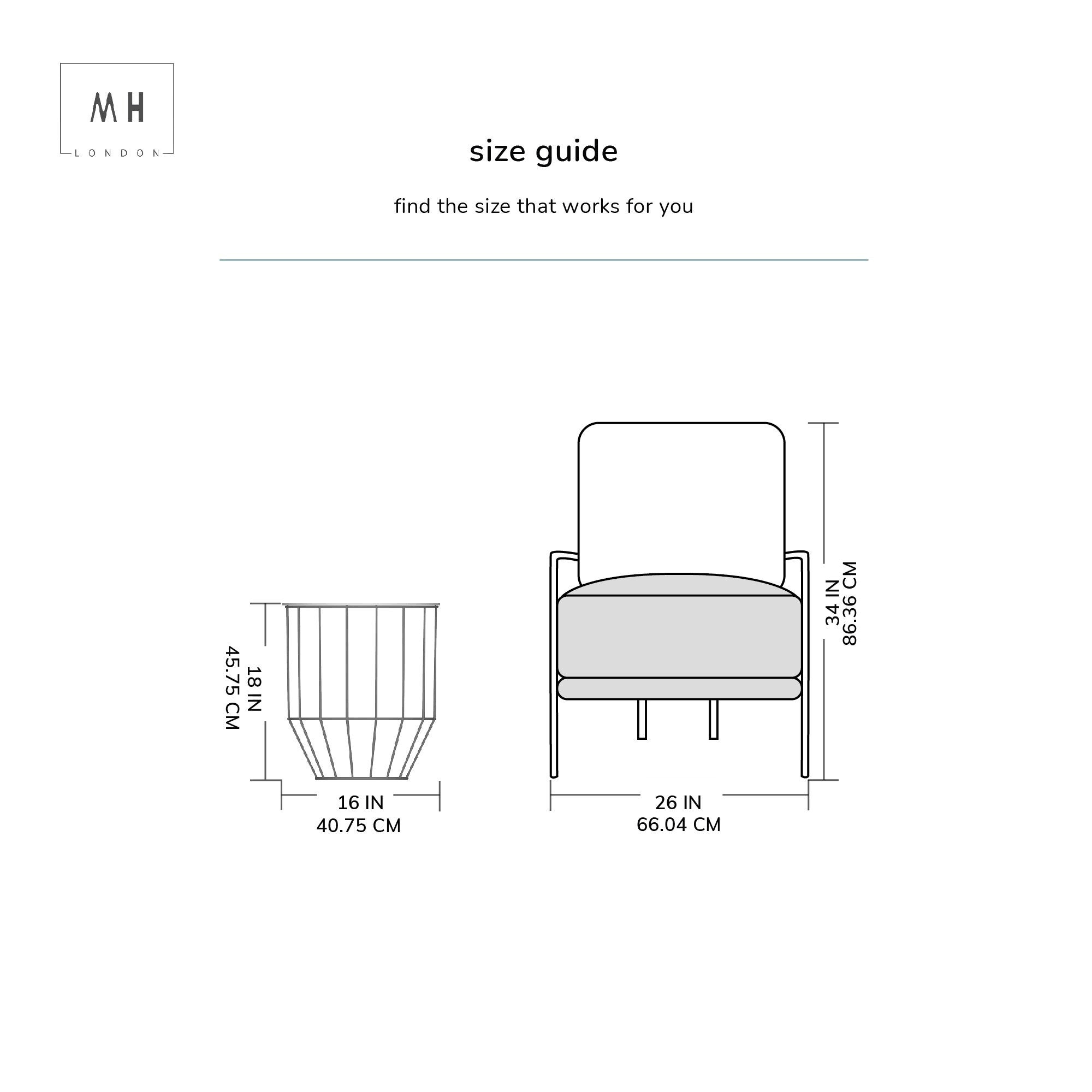 MADELEINE Home Harper 18 in. Gold Round Table Metal Top Round Side Table