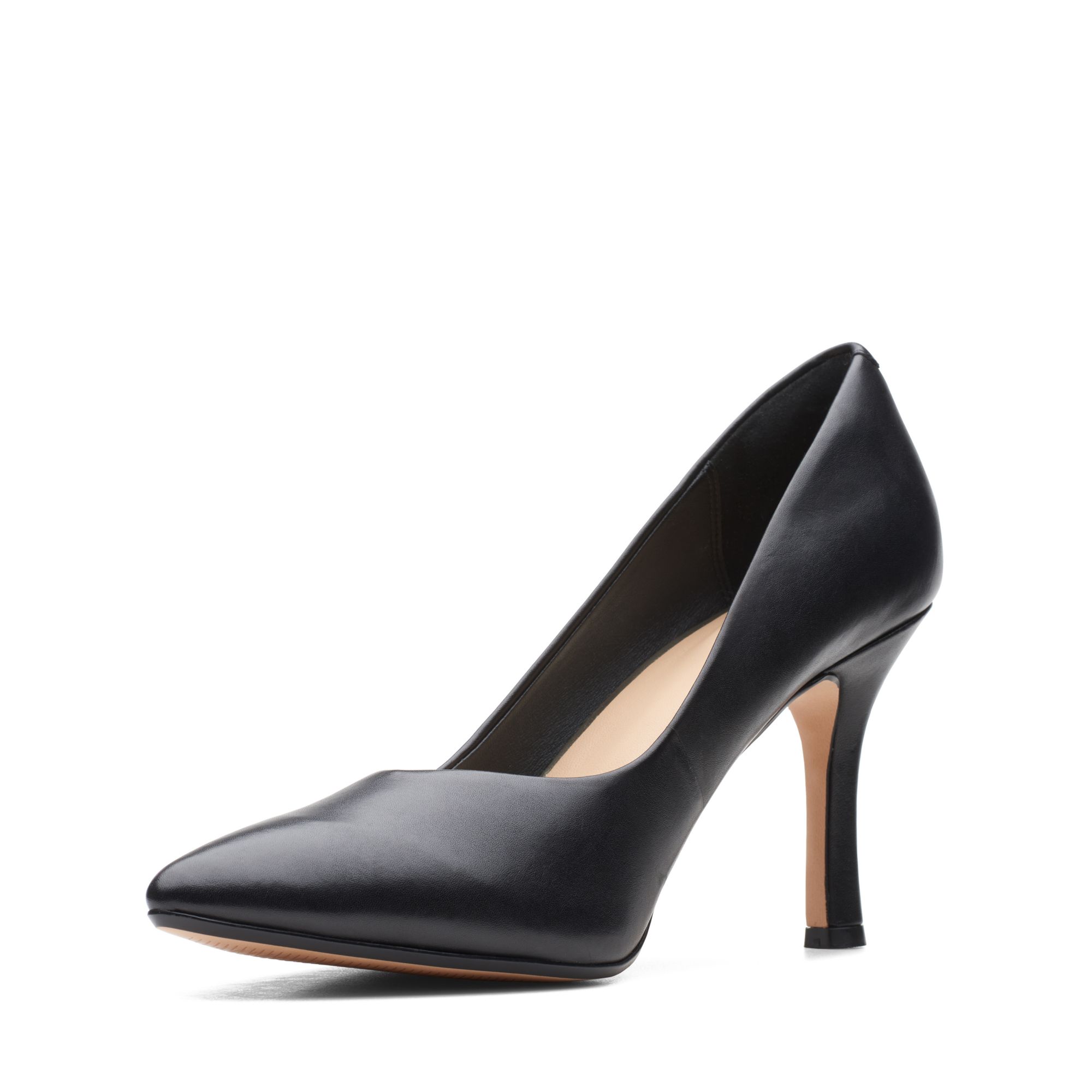 Women Violet 85 Court Black Leather