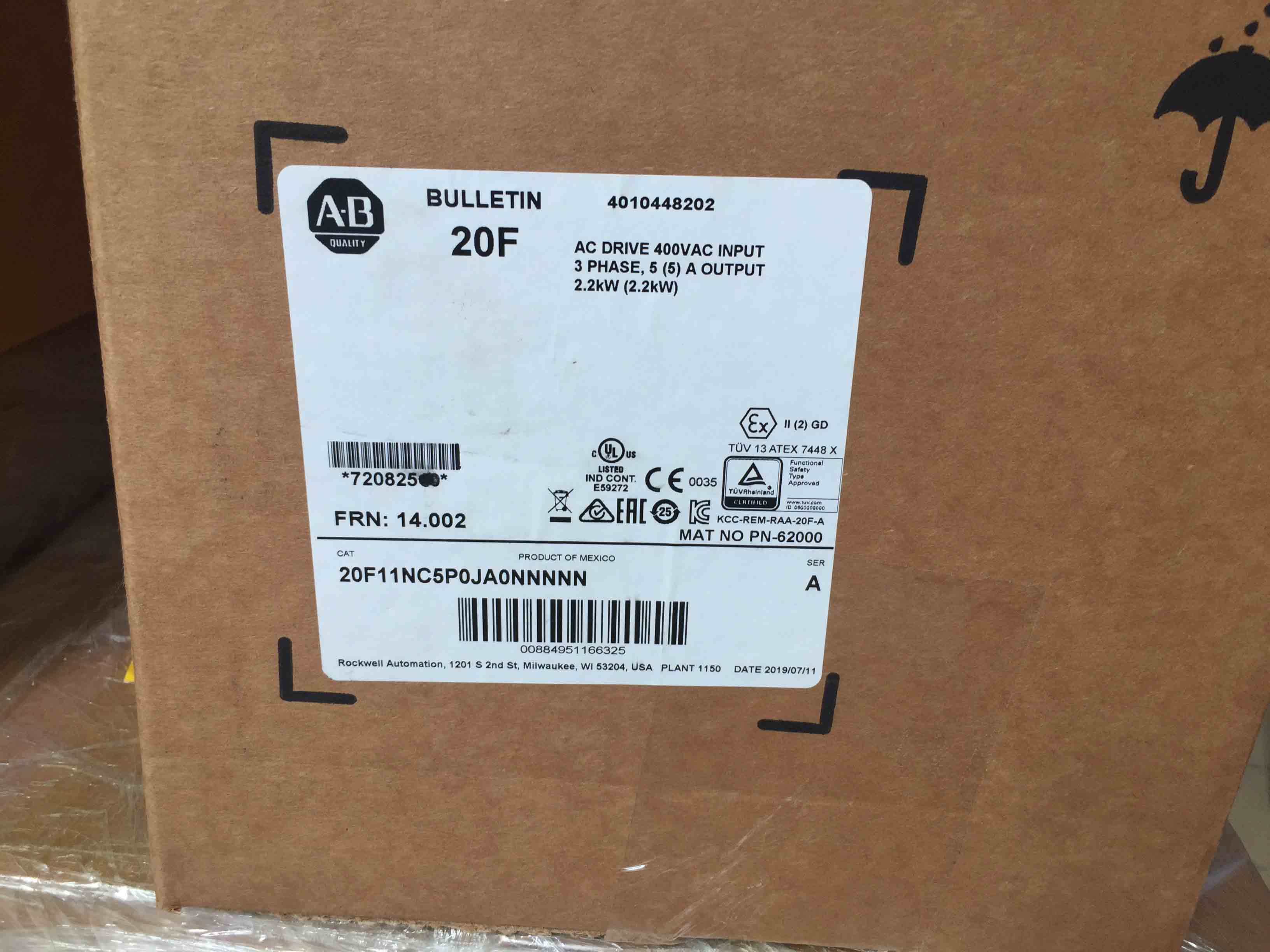 20F11NC5P0JA0NNNNN Allen Bradley original New Factory Sealed