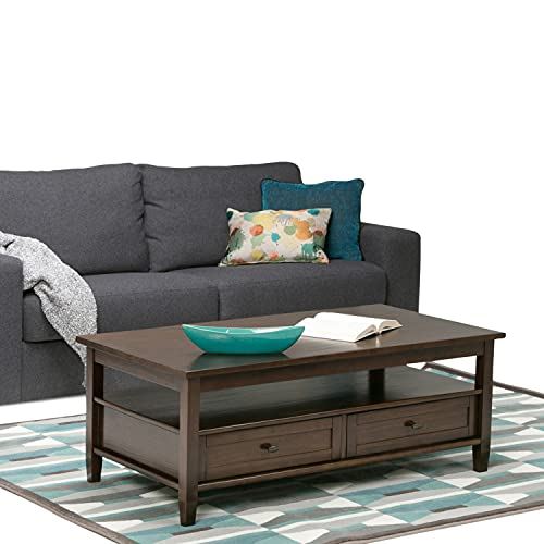 48�� SOLID WOOD Rectangle Rustic Coffee Table for the Living Room & Family Room