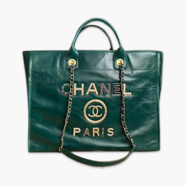 【原版皮】香奈儿/Chanel 购物袋 ，采用进口油腊牛皮，配顶级精美古铜金五金，非常高档新颖独特，休闲又时尚、又会掀起一股热潮，五金 ogo镶珍珠，款号：AS8375