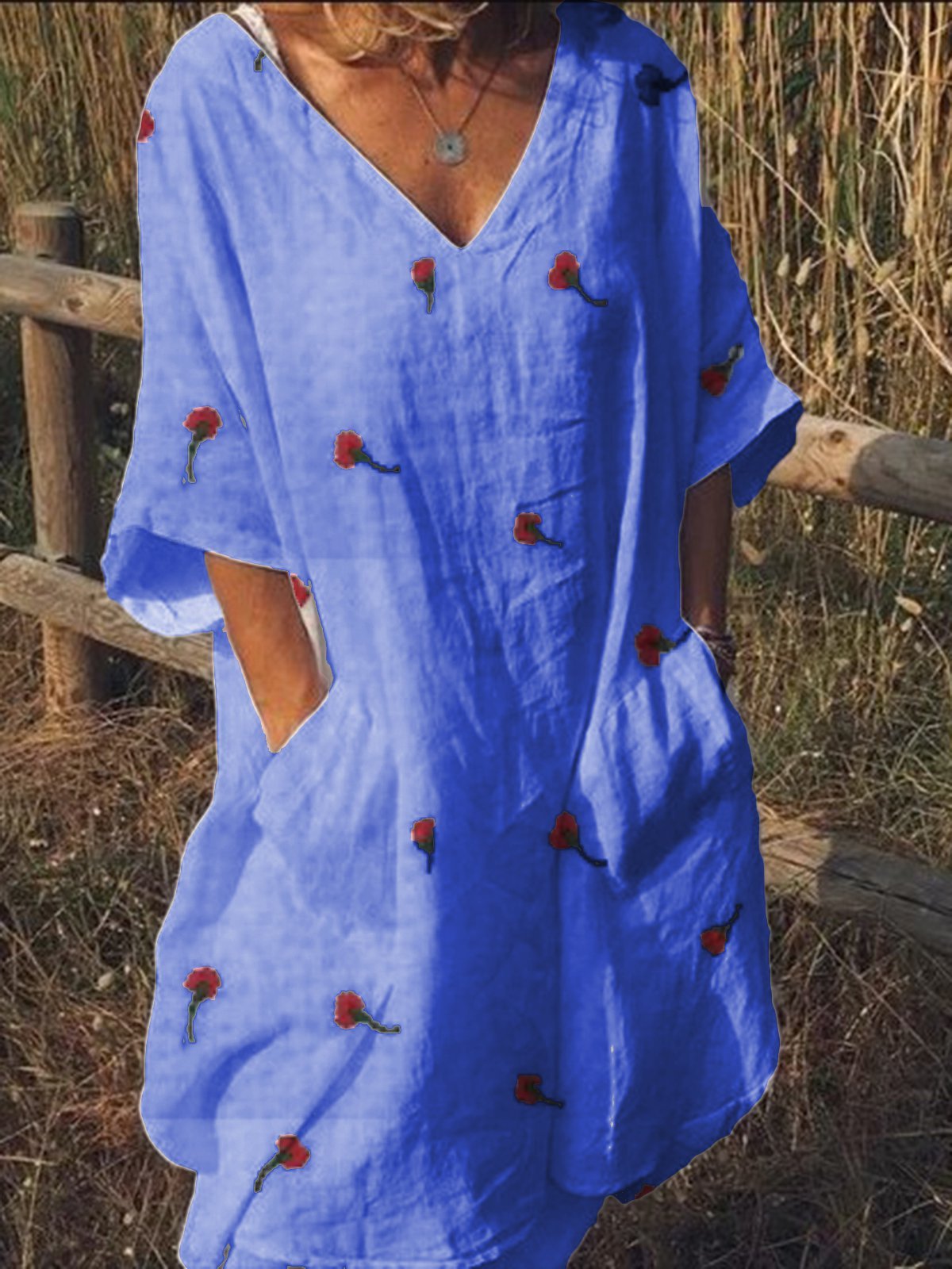 Short Sleeve Solid Dresses