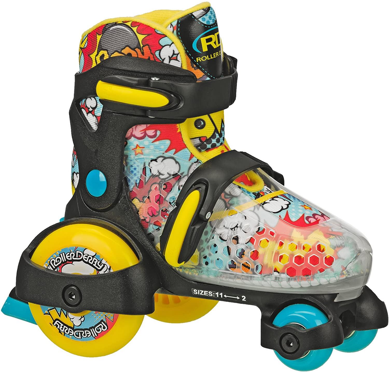 Fun Roll Boy��s Jr Adjustable Roller Skate, Small (7-11)