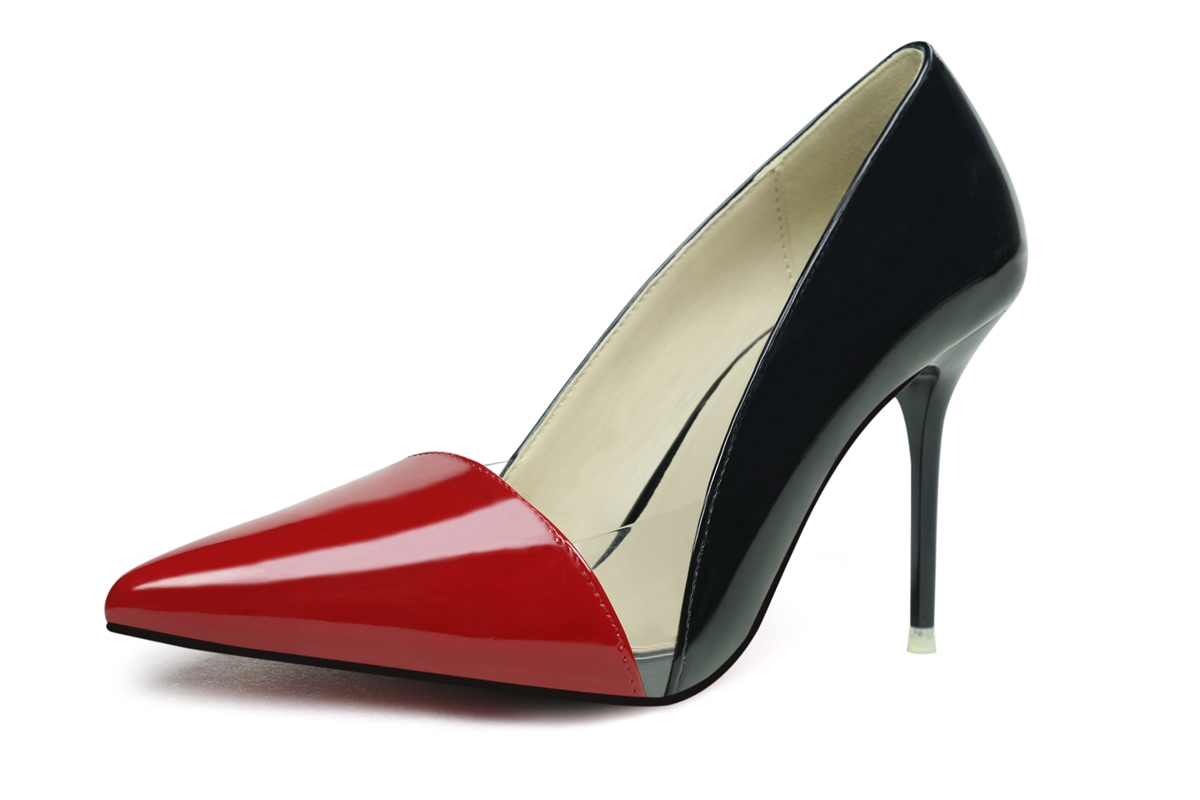 9.5CM Fashion Sexy Shallow Pointed Hollow Dress Elegant Heeled Sandals