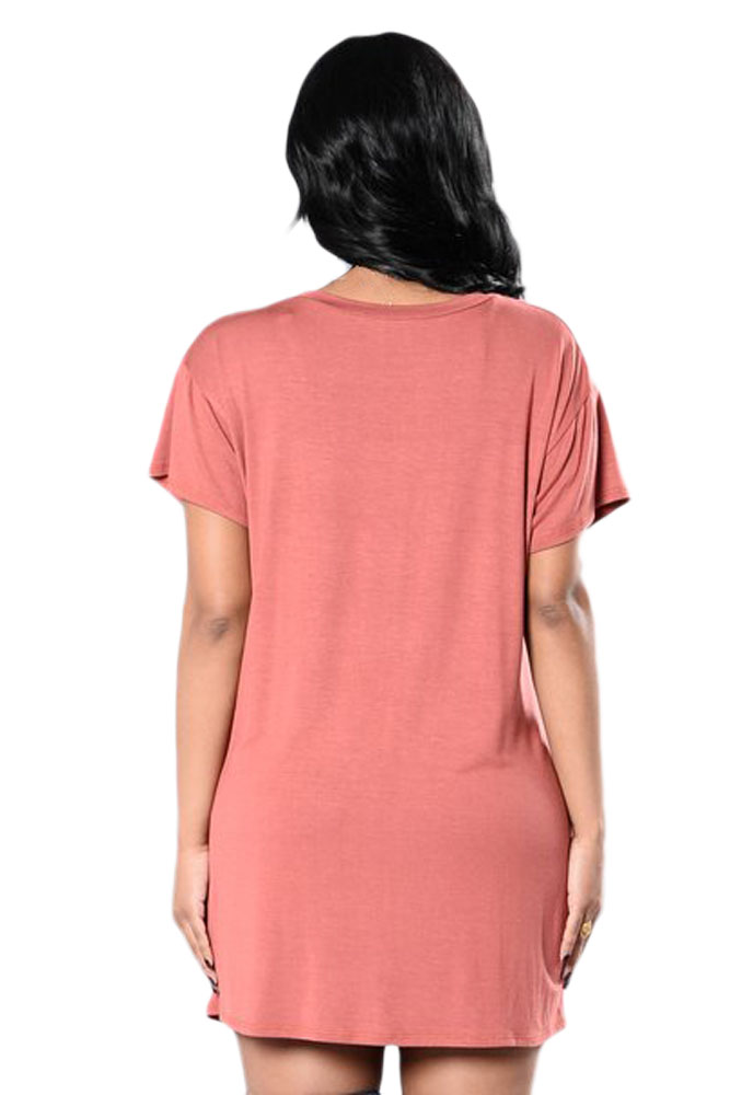 The Spirit Of Rock N Roll Red T-Shirt Dress