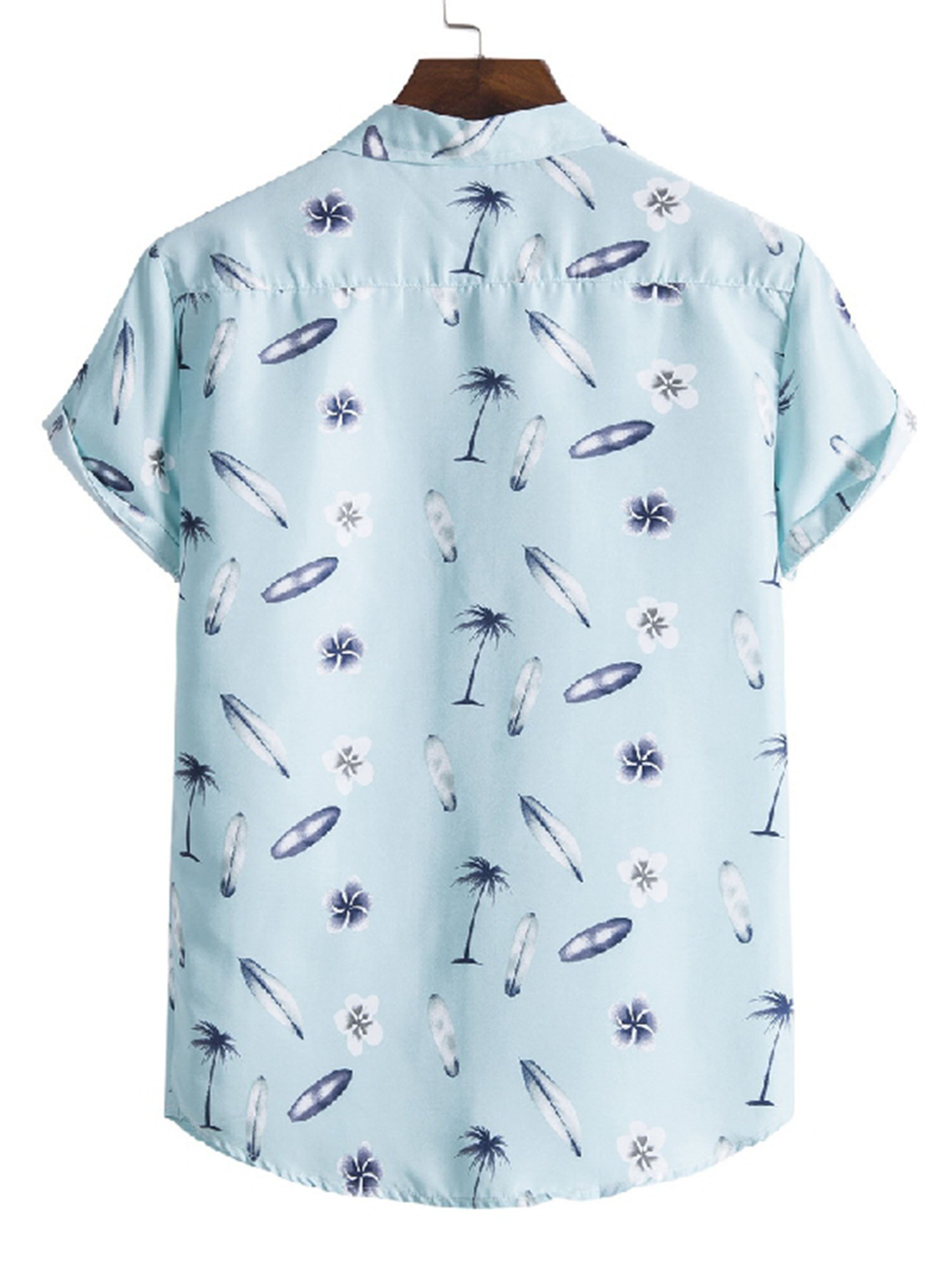 Men's Coconut Palm Graphic Front Pocket Shirt