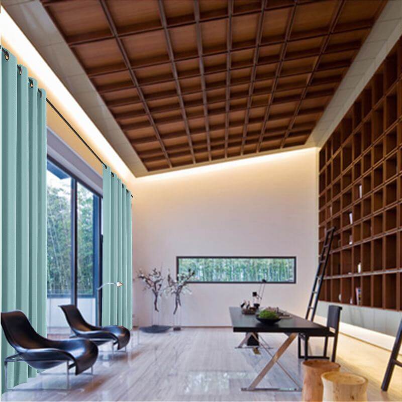 Grommet Jacquard Circle Bubble Wrinkle Window Blackout Curtain Drapery Bella