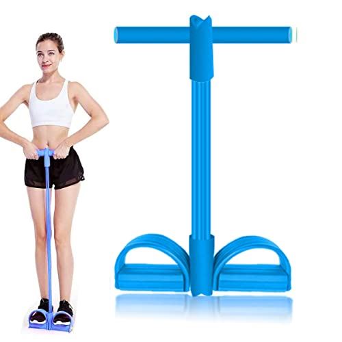Pedal Resistance Band Sit up Bodybuilding Expander Elastic Pull Rope Fitness Equipment- Blue