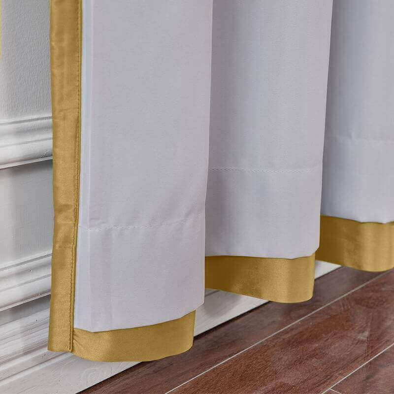 CUSTOM Lao Hang Zhou Gold Polyester Cotton Thermal Insulated Curtain