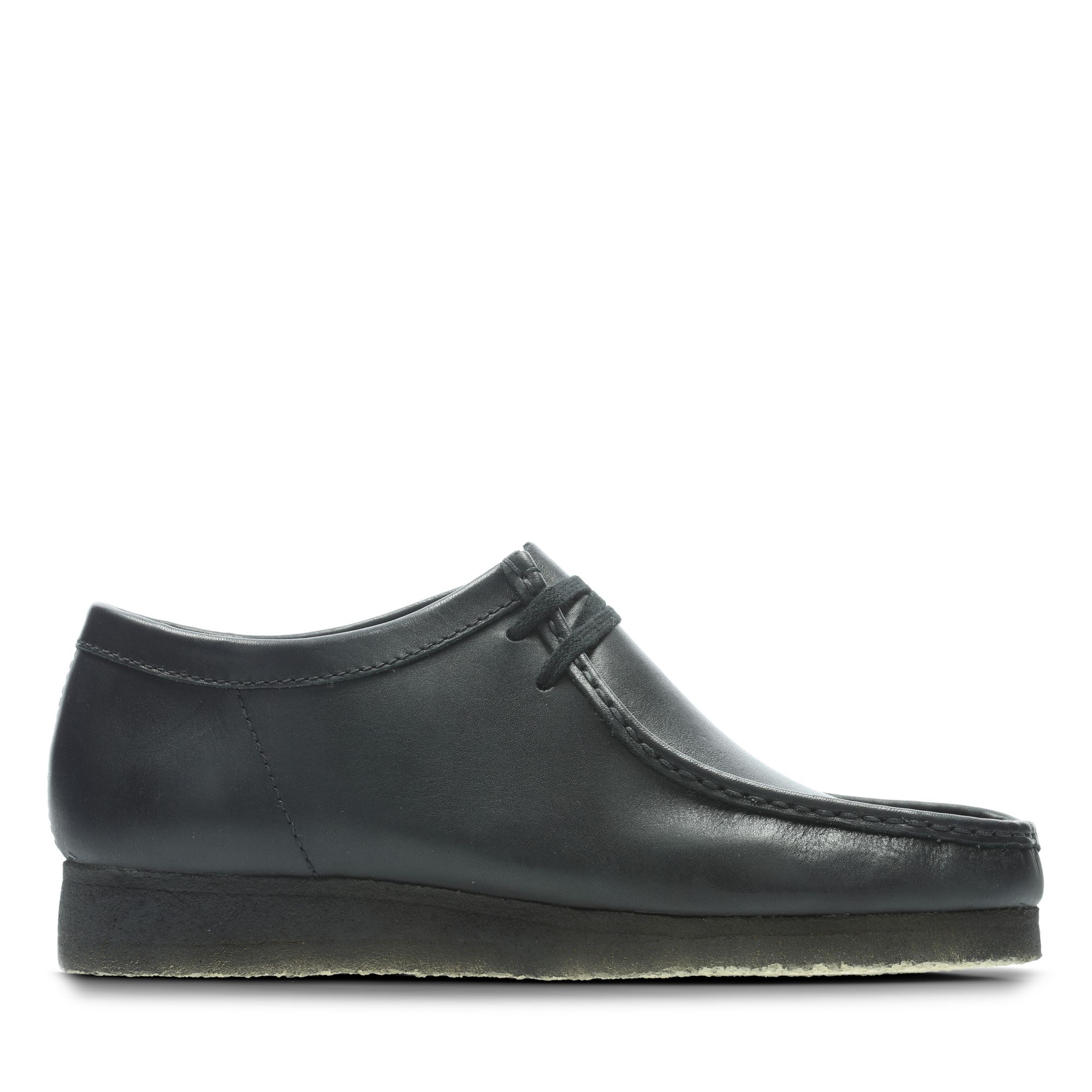 Men  Wallabee Black Leather