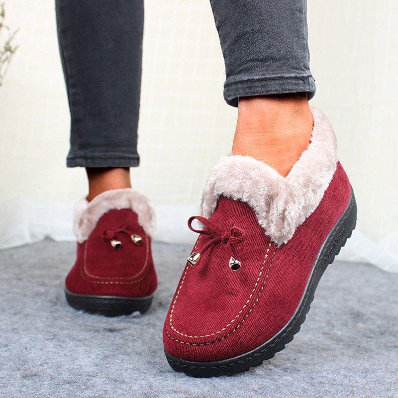 Women's Low Heel Warm Non-slip Cotton Shoes
