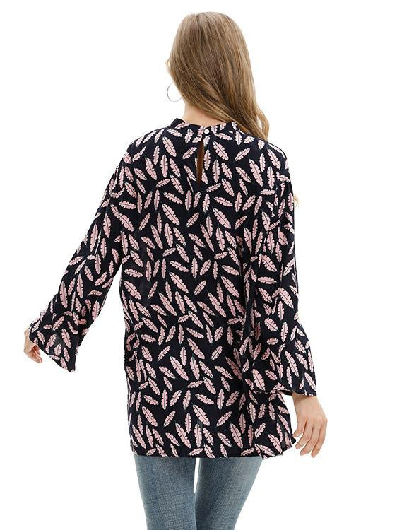 As Picture Casual Asymmetrical Cotton-Blend Shirts & Tops